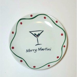Merry Sloshmas set of 4 Appetizer or Dessert Plates by Jill Seale for the Whimsy